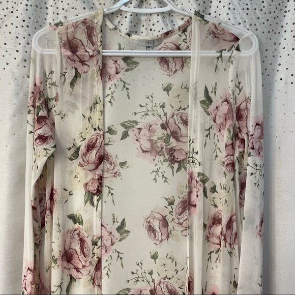 Floral sheer cardigan - Picture 3 of 6